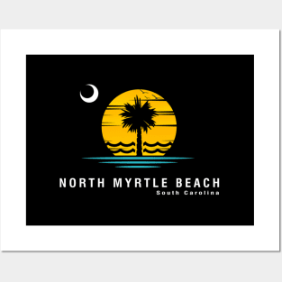 North Myrtle Beach South Carolina Palmetto Moon Posters and Art